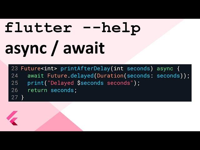 Asynchronous programming for Flutter (async, await, Futures, Streams)