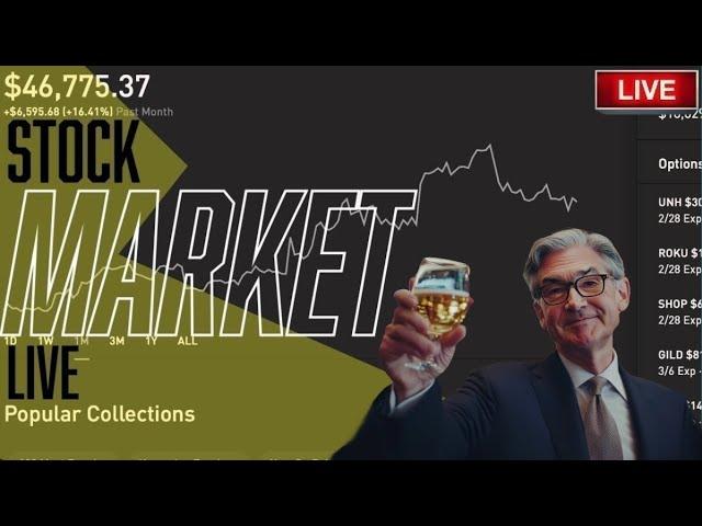 POWELL LIVE @ 9:20AM EST - Stock Market LIVE, Live Trading, Stocks To Buy NOW