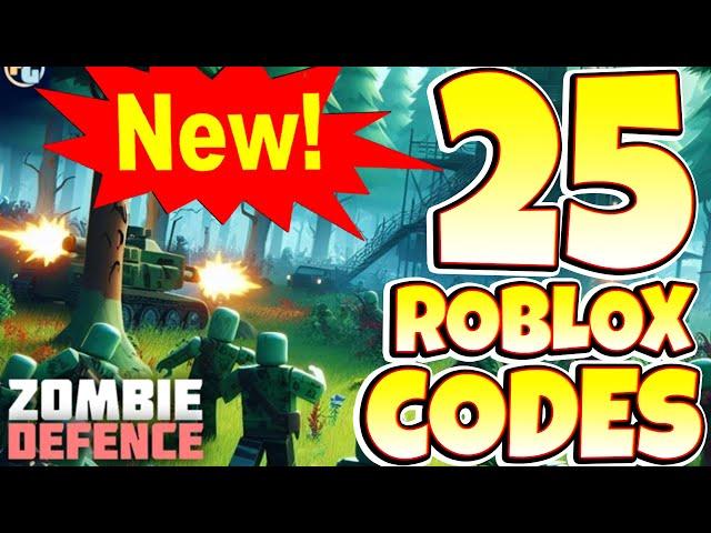 Zombie Defense, Roblox, 25 SECRET CODES, ALL WORKING CODES