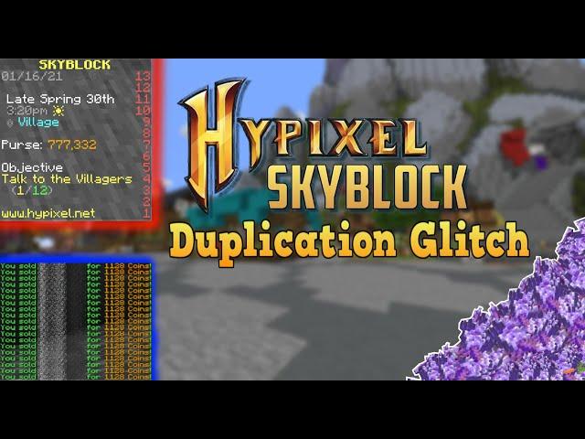 Hypixel Skyblock Coins Duplication Glitch! (Patched)