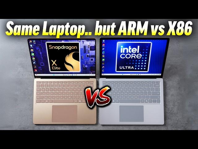 Intel chip vs X Elite in the SAME Laptop - Who will win?