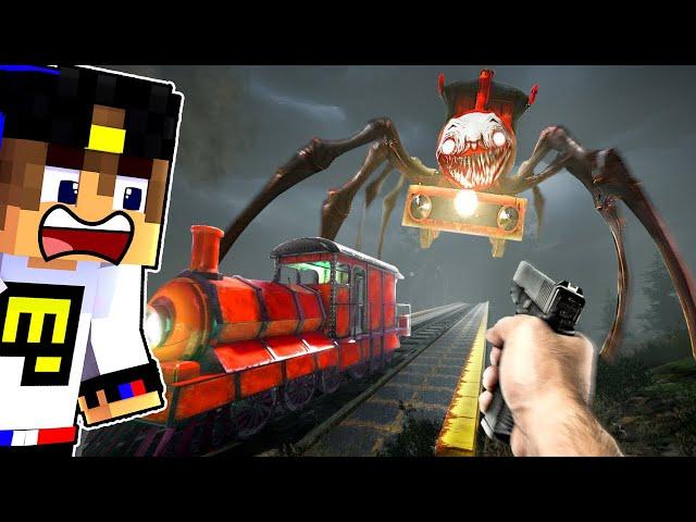 ХОРРОР ПРО ПОЕЗД ПАУК Choo Choo Charles в МАЙНКРАФТ ДЕВУШКА ВИДЕО ТРОЛЛИНГ MINECRAFT