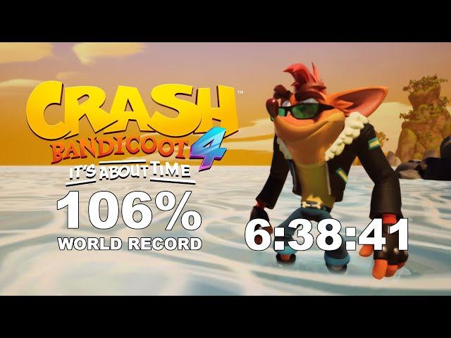 (WR) Crash Bandicoot 4: It's About Time - 106% Speedrun (6:38:41)