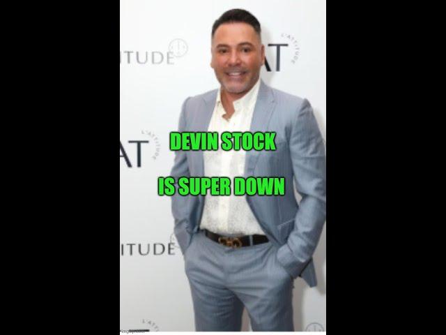 De La Hoya Reveals Why Devin Stock Is Falling Apart #boxing #oscardelahoya #devinhaney #goldenboy