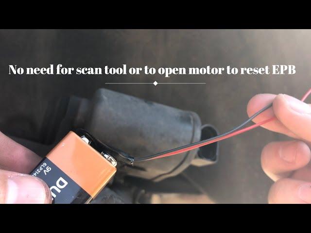 Volvo Rear Brakes and EPB Reset *no need to open EPB motor*