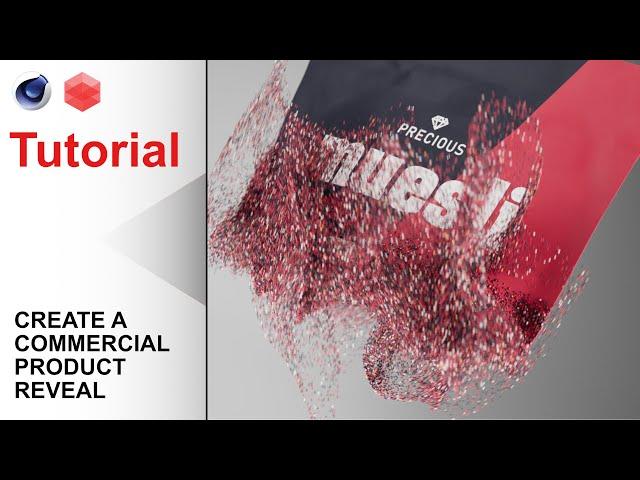 Tutorial on a product reveal using the new particle system in c4d