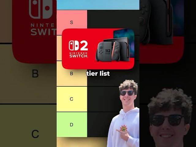 Nintendo Switch 2 Features tier list