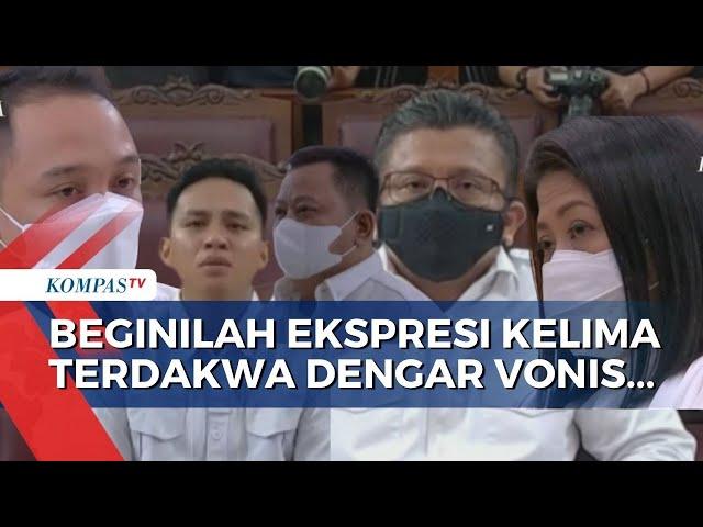 Ekspresi Lima Terdakwa Kasus Pembunuhan Yosua saat Hakim Bacakan Vonis Jadi Sorotan Publik..!