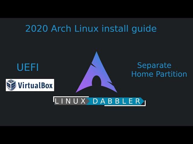 Updated Arch Install Guide for 2020