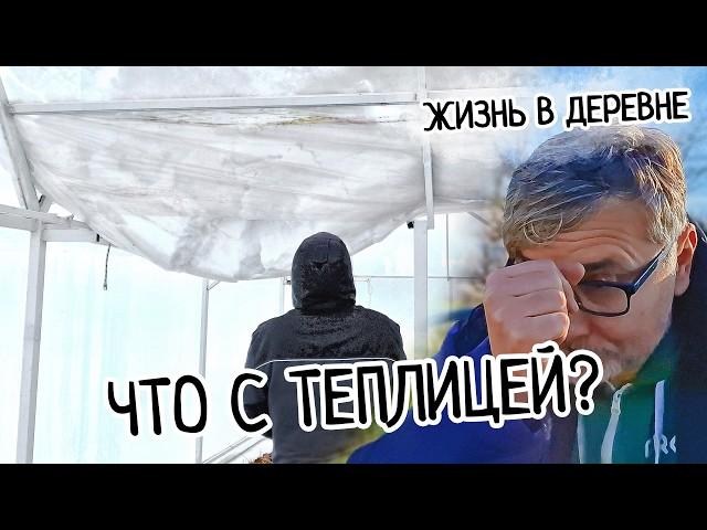 СРОЧНО! Теплица ТРЕЩИТ под снегом. ВОТ ВОТ РУХНЕТ! Что делать ? Цветы в опасности! Теплицу зимой.