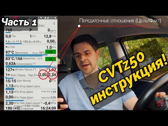 CVTz50 - САМАЯ ПОЛНАЯ ИНСТРУКЦИЯ ! Вариатор скажет "СПАСИБО"! (Часть 1)