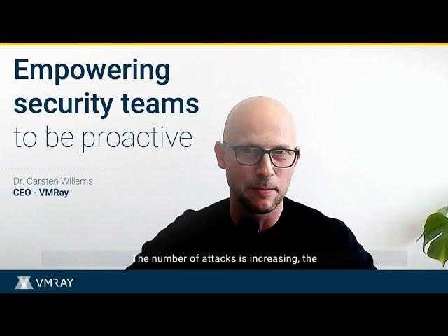 How to empower security teams to be proactive