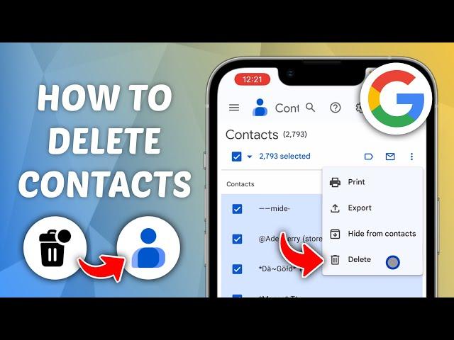 How to Delete Contacts from Google Account (iPhone & Android)