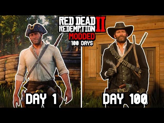 I Spent 100 Days in MODDED Red Dead Redemption 2... Here's What Happened