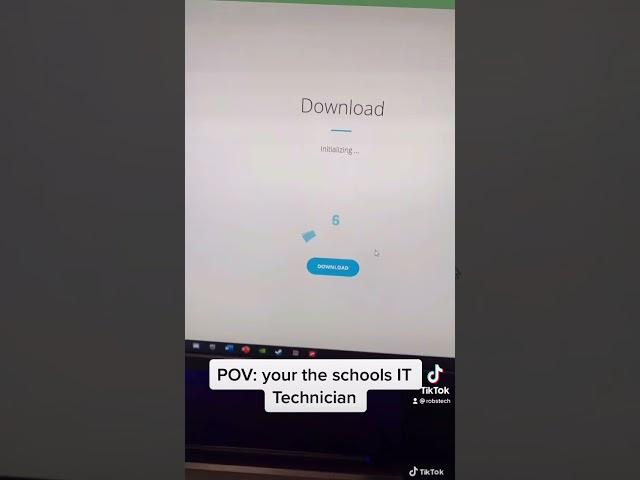 POV: your the schools IT technician