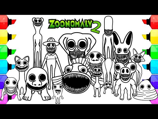 Zoonomaly Coloring Pages / How to color All Bosses and Monsters from Zoonomaly 2