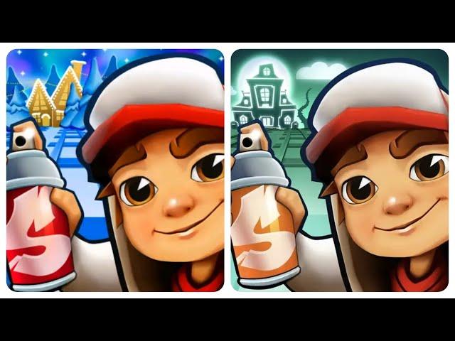 Subway Surfers North Pole 2023 vs Haunted Hood 2024