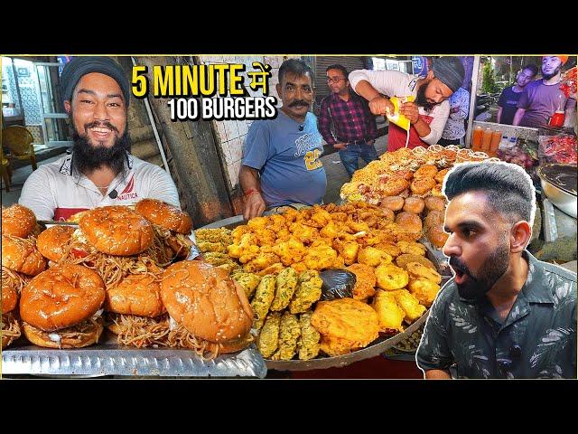 30/- Unlimited Jatt Indian Street Food | Machine G*n Burgers 100 Year Old Desi Ghee Hoshiarpuri Chat