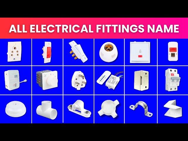 Electrical House Wiring Materials Name & Pictures | House Wiring List with Images | Electrician Work