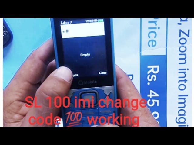 q mobile SL 100 imi change code