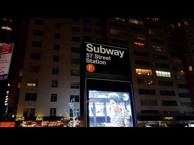 MTA New York City Subway : The Renovated 57th Street-6th Avenue Station [ IND 6th Avenue Line ]