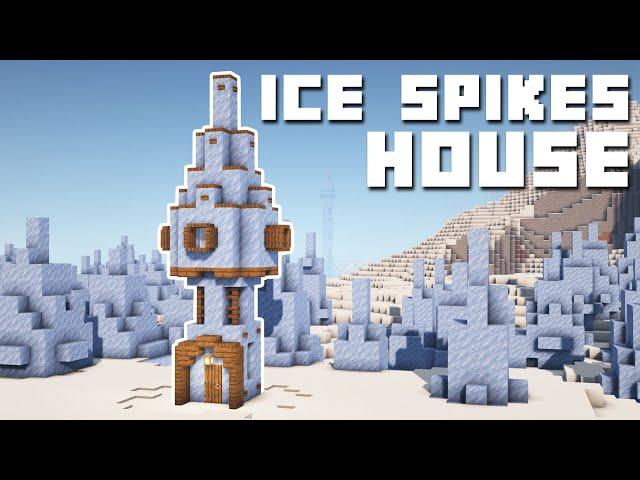 Minecraft - Ice Spikes House Tutorial (How to Build)