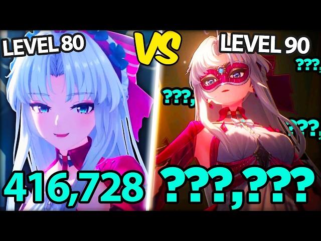 Lvl 80 to Lvl 90 How big is the damage increase? Wuthering Waves Is level 90 worth it Carlotta Build