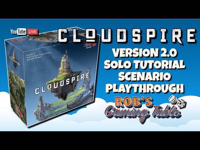 Cloudspire 2.0 Solo Tutorial Playthrough (Learning the Vines)