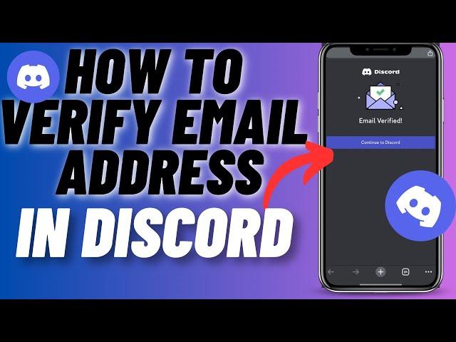 How To Verify Email On Discord Mobile | IN 1 MINUTE Verify Your Email On Discord