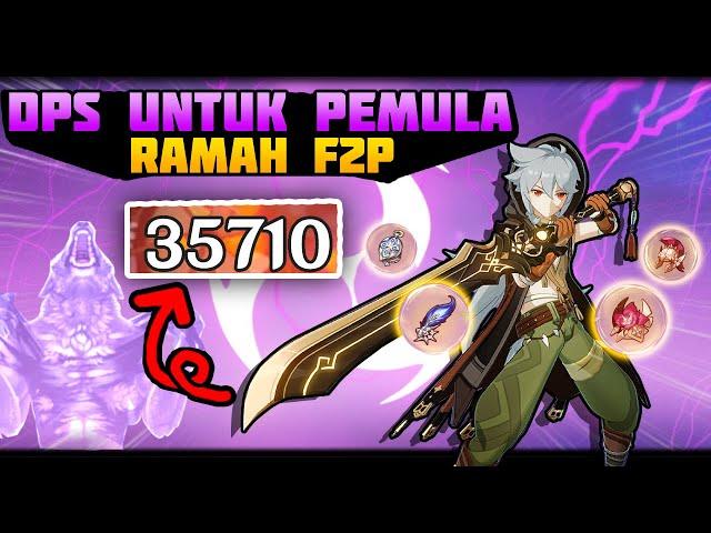 DPS Untuk Pemula RAMAH F2P Penjelasan Lengkap Razor Build - Genshin Impact