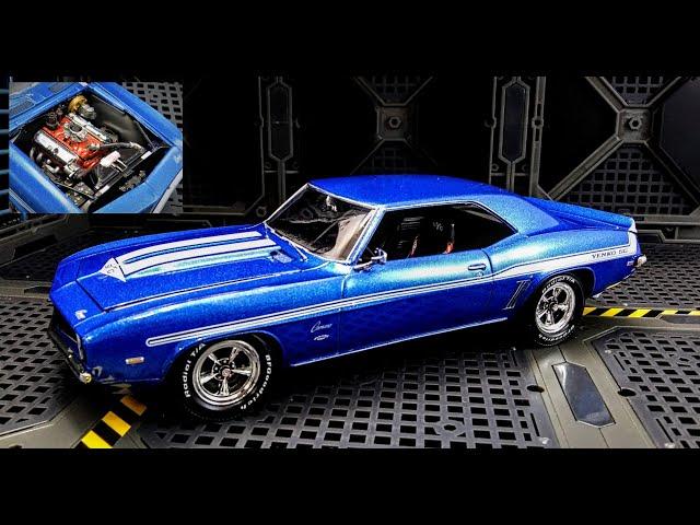 1969 Chevy Yenko Camaro YSC 427 Muscle Car 1/25 Scale Model Kit Build How To Revell 07694 COPO L72