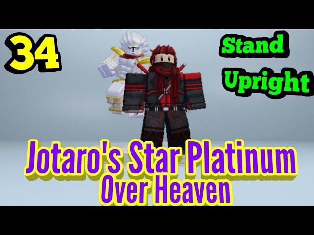 Jotaro' Star Platinum Over Heaven FULL showcase in Roblox Stand Upright