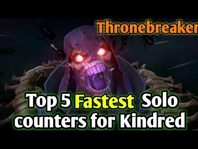 Top 5 Fastest solo counter for Kindred / Thronebreaker/ MCOC