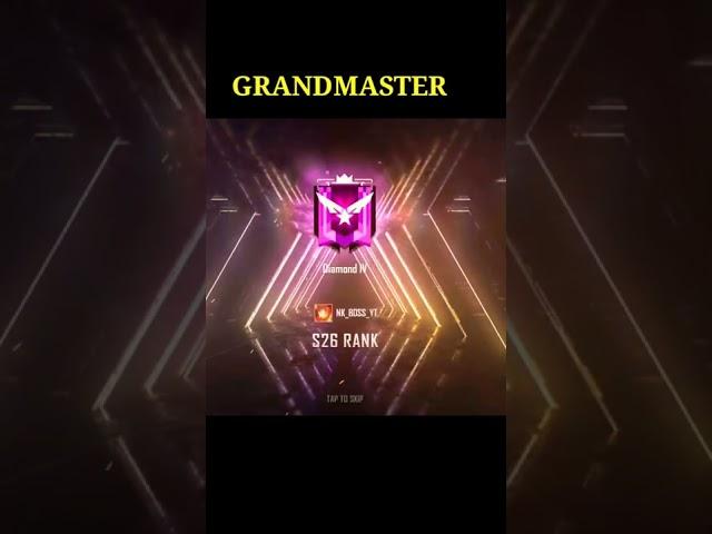 Grandmaster || New season || Rank Minus || Season Change In Rank || How To Push Grandmaster #viral