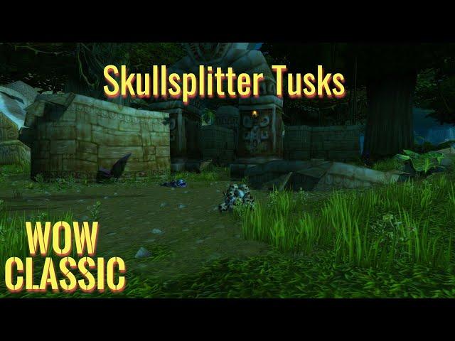 WoW Classic/Warrior leveling Guide----Skullsplitter Tusks