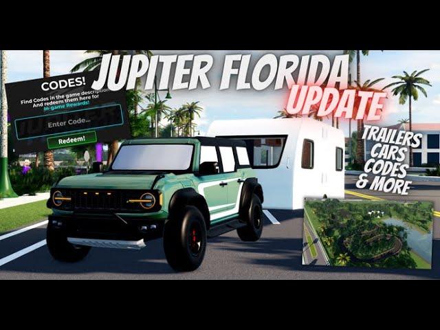 Jupiter Florida Update RV's, Car's,  Codes & More !!