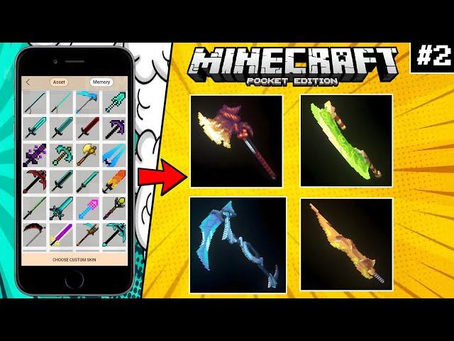 Making Weapon Mods in Mobile For Minecraft PE  || Make Minecraft Mod Without Coding....