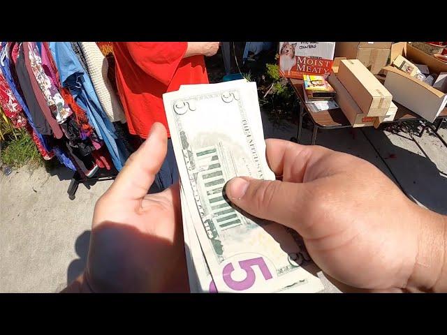 HE LEFT HER!! So she had a GARAGE SALE and SOLD his stuff