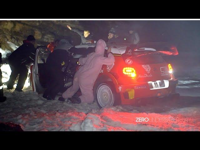 Sisteron on ice | Rallye Monte Carlo 2018 | Many mistakes, Neuville, Ogier, Evans, Breen