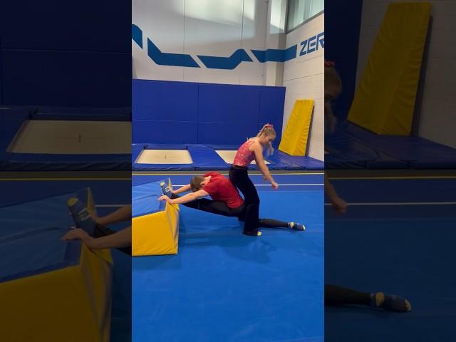 Male vs. Female Gymnast Flexibility Contest  ​ #gymnast #sports #gymnastics #flexibility #splits