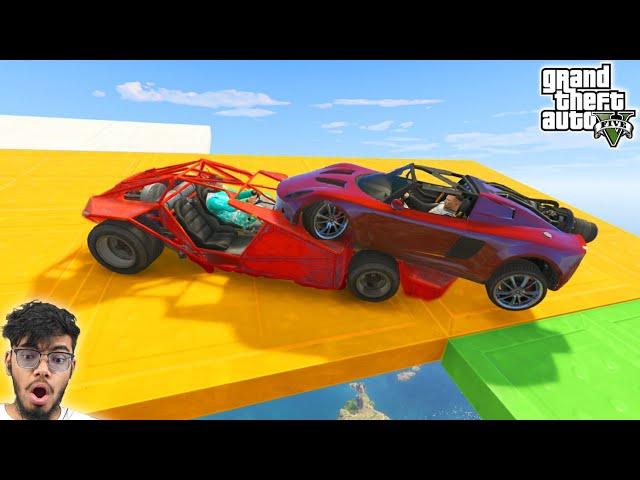 Cars Vs Cars 99.888% People Break Their Computer in This Challenge in GTA 5!