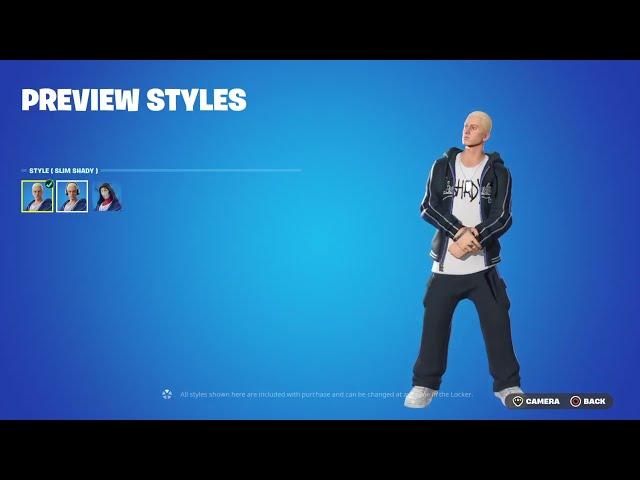 New Eminem Slim Shady Bundle and emote Fortnite OG item shop.