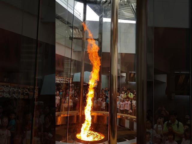 Fire tornado, science centre