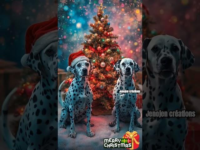 Christmas Dolmaitions  #ai  #doglover #Dalmatian #shorts