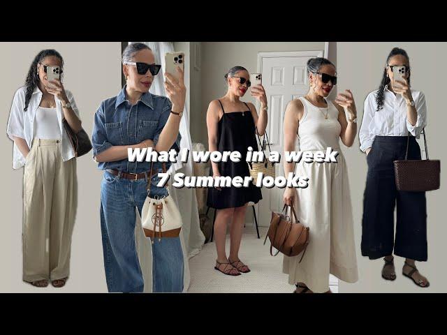 What I wore in a week | 7 days of summer looks