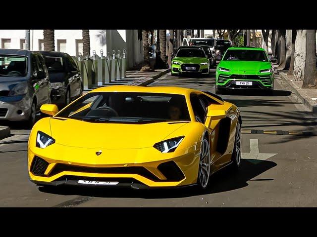 SUPERCARS in PUERTO BANUS 2021 -39- ( 4xAventador S, Senna, Murcielago, Performante Spyder, 720S..)