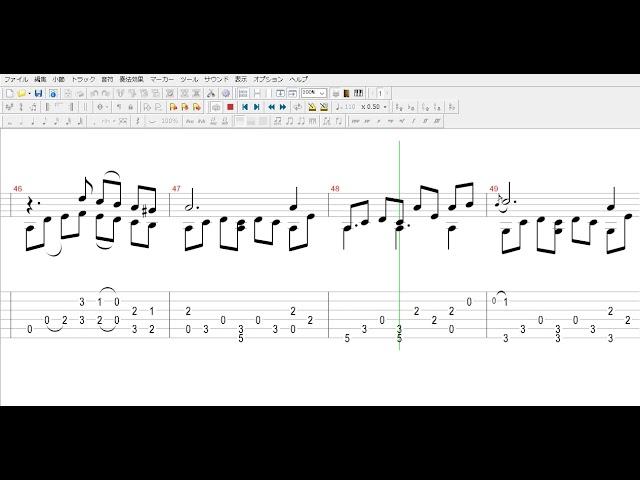 リベルタンゴ ギタータブ譜  Libertango Guitar solo  tab