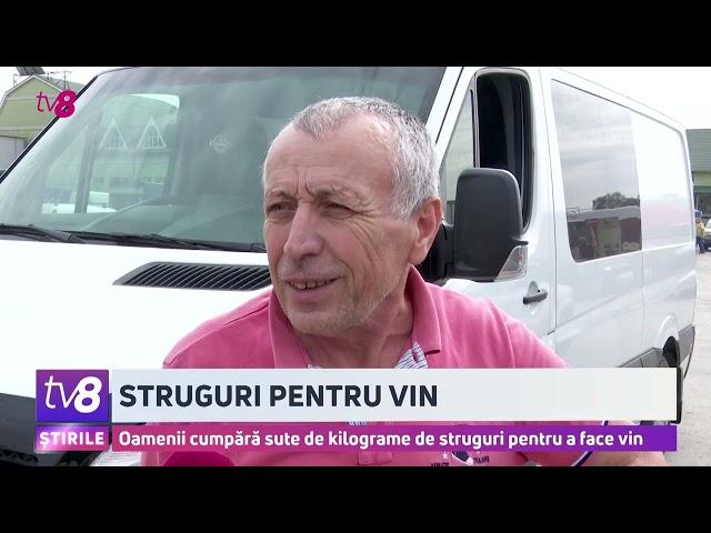 Struguri pentru vin. Oamenii cumpără sute de kilograme de struguri pentru a face vin