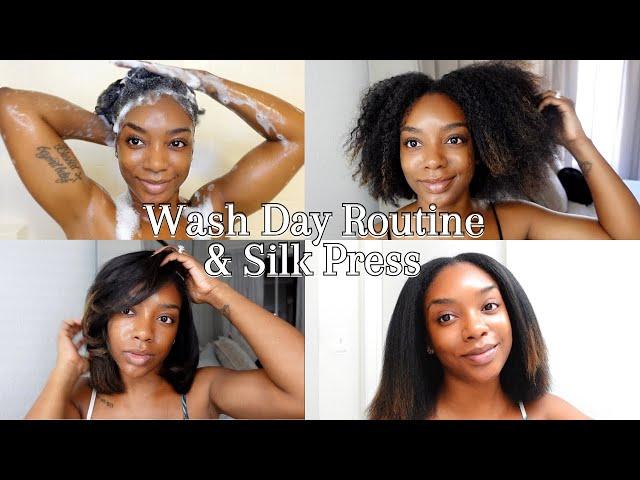 UPDATED WASH DAY ROUTINE | Braid Take Down, Wash & Silk Press with Chi Products | Chavi Allie