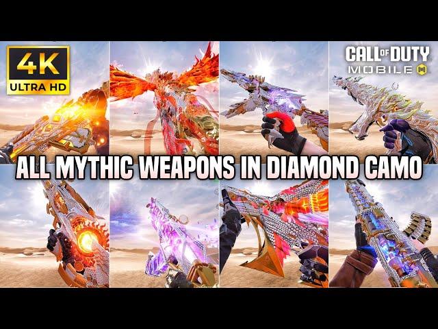 All Mythic weapons in Diamond camo in CODM